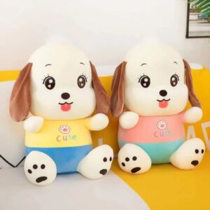Cute Baby Dog Plush Toy for Kids | Imported Skin | 30 Cm | Soft Toy | Assorted Colors | OPP Packing 1 pc