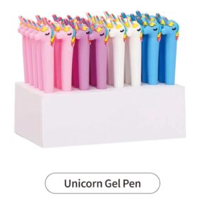 Cute Cartoon Character Korean Style Silicone Gel-Ink Pen for Kids | 0.5mm | Kawaii Writing Pens | Display Box Packing | Assorted Color 1 pc