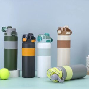 Stainless Steel Insulated Sipper | 680 ML | Push Lock button | Airtight & Leak Proof | Assorted Colors | Box Packing 1 pc