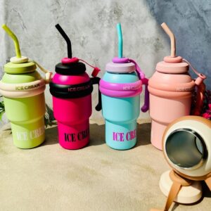 Stainless Steel Insulated Sipper | 1000 ML | Airtight & Leak Proof | Assorted Colors | Box Packing 1 pc