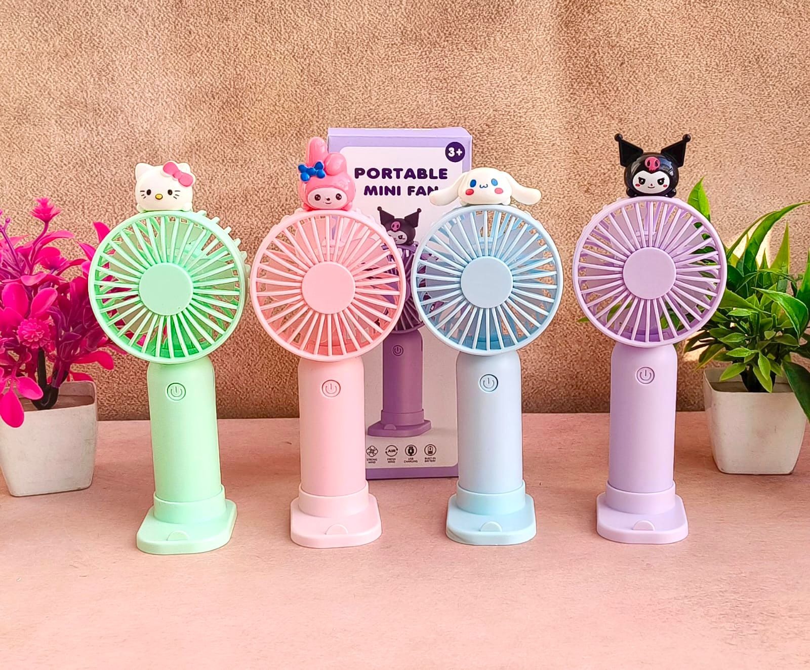 Mini USB Rechargeable Hand Fan -1 Pc