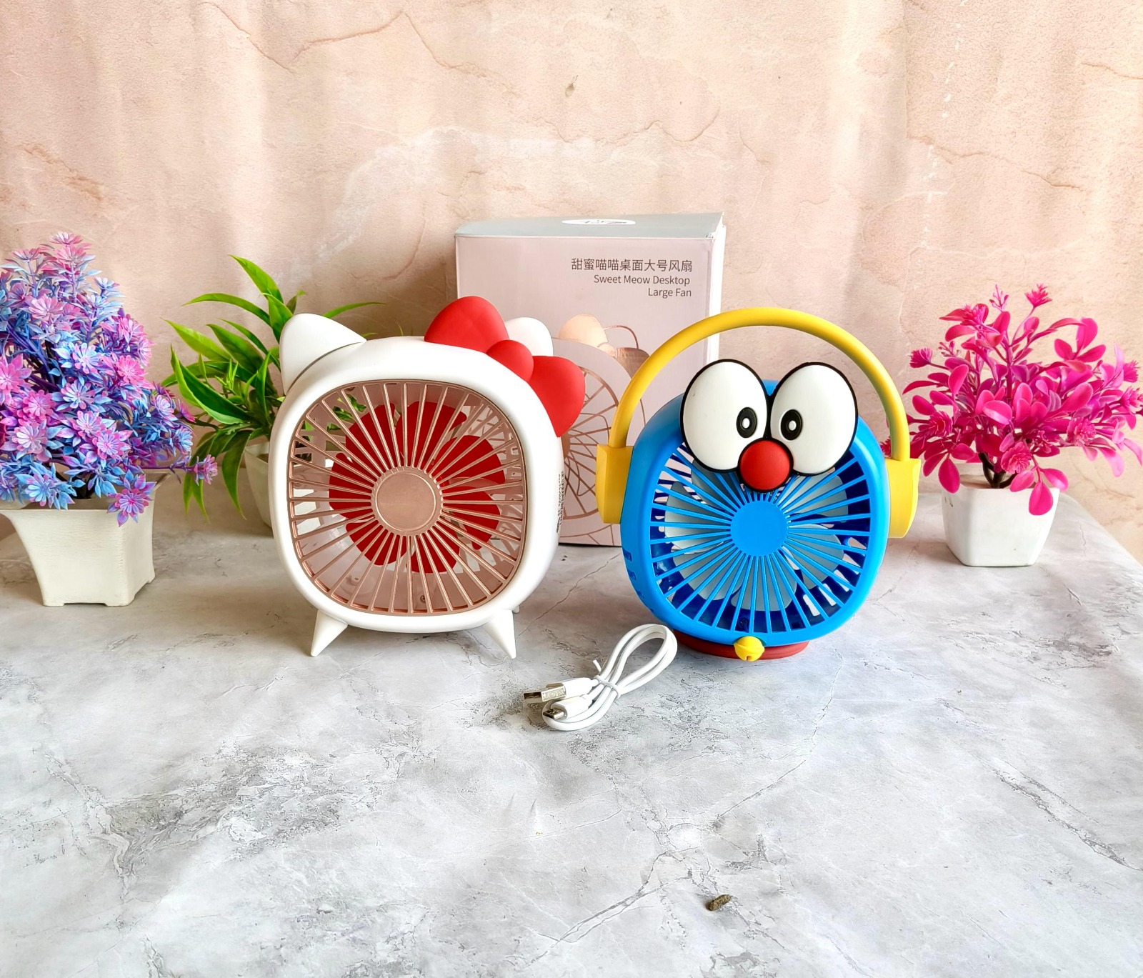 Mini USB Rechargeable Hand Fan -1 Pc