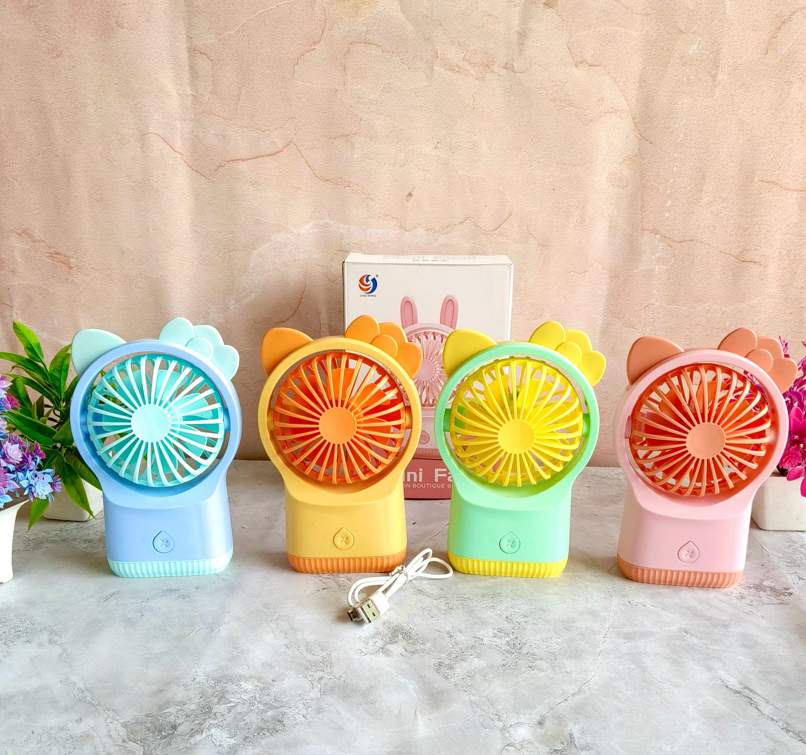 Mini USB Rechargeable Hand Fan -1 Pc
